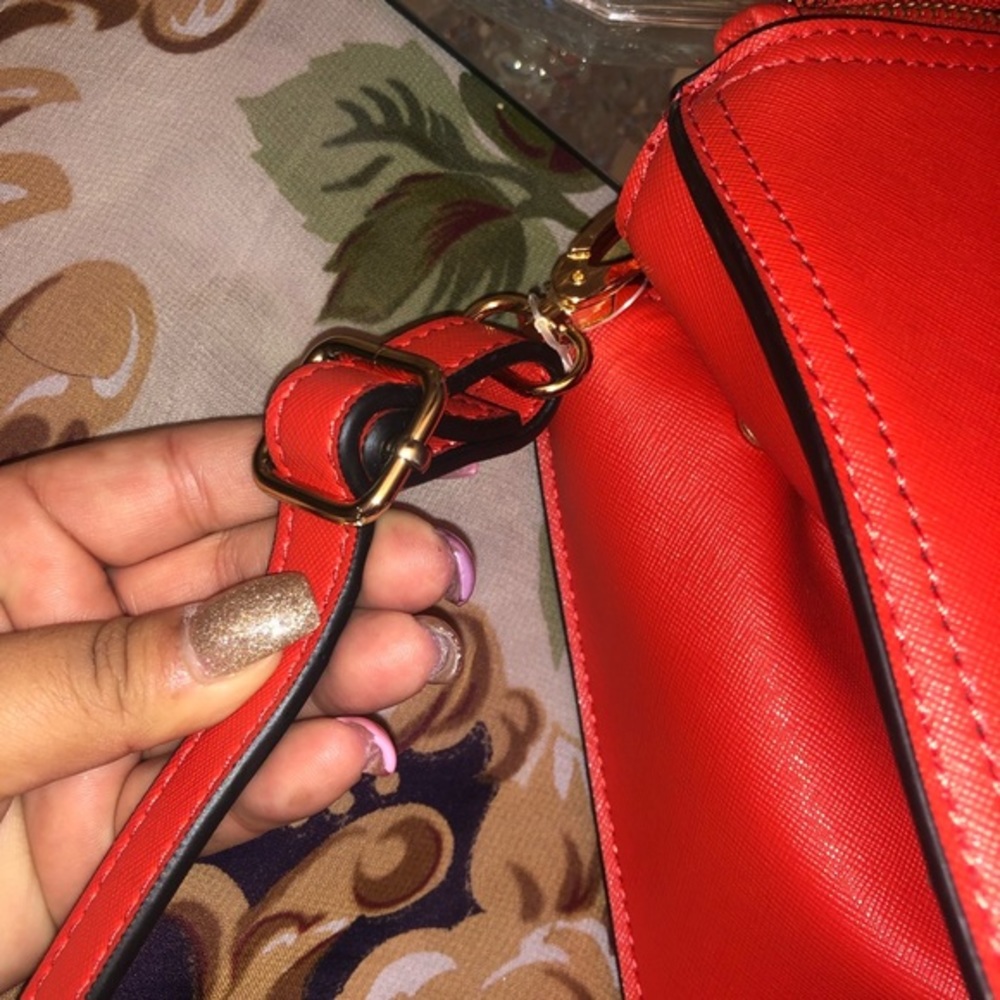 🎈Neiman Marcus Red Handbag 🎈 - Picture 7 of 8